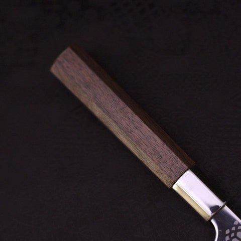 Petty Silver Steel #3 Walnussholz Kiku Griff 135mm-[Musashi]-[Japan-Küchenmesser]