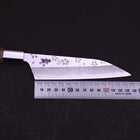 Petty Silver Steel #3 Walnussholz Sakura Griff 135mm-[Musashi]-[Japan-Küchenmesser]