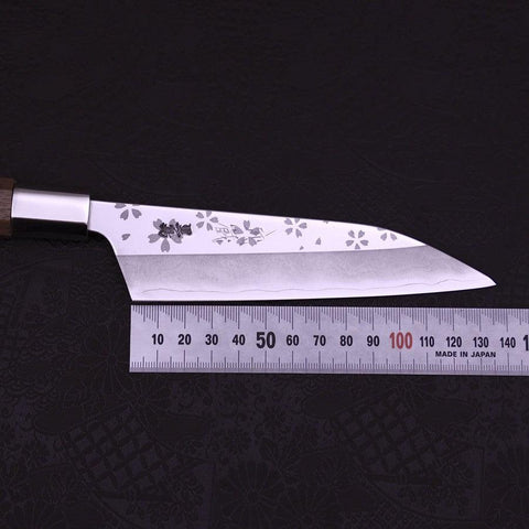 Petty Silver Steel #3 Walnussholz Sakura Griff 135mm-[Musashi]-[Japan-Küchenmesser]