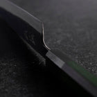 Petty Stainless Clad Blue Steel #2 Kurouchi Green Urushi Handle 150mm (5.9”)-[Musashi]-[Japan-Küchenmesser]