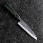 Petty Stainless Clad Blue Steel #2 Kurouchi Green Urushi Handle 150mm (5.9”)-[Musashi]-[Japan-Küchenmesser]