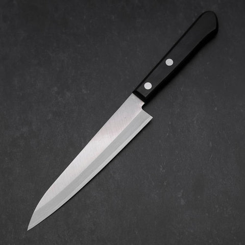 Petty VG-1 Poliert Schwarzer Westlicher Griff 145mm (Tsuba-nashi)-[Musashi]-[Japan-Küchenmesser]