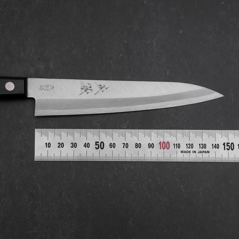 Petty VG-1 Poliert Schwarzer Westlicher Griff 145mm (Tsuba-nashi)-[Musashi]-[Japan-Küchenmesser]