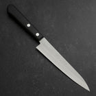 Petty VG-1 Poliert Westlicher Schwarzer Griff 150mm-[Musashi]-[Japan-Küchenmesser]