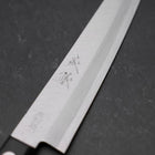 Petty VG-1 Polished Western Black Handle 145mm (Tsuba-nashi) (5.7”)-[Musashi]-[Japan-Küchenmesser]