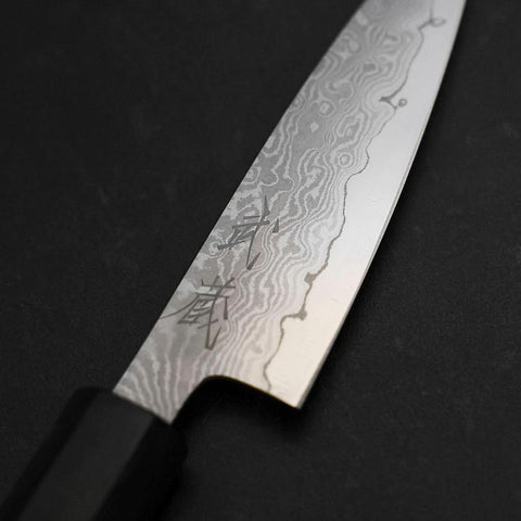 Petty VG-10 Damascus Ashwood Handle 95mm (3.7”)-[Musashi]-[Japan-Küchenmesser]