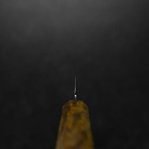 Petty VG-10 Damascus Yellow-Brown Birch Handle 150mm-[Musashi]-[Japanese-Kitchen-Knives]