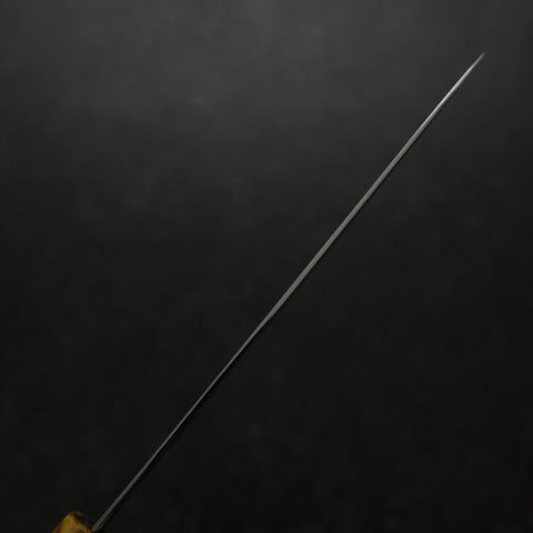 Petty VG-10 Damascus Yellow-Brown Birch Handle 150mm-[Musashi]-[Japanese-Kitchen-Knives]