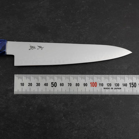 Petty VG-10 Damast Blauer Birken Griff 150mm-[Musashi]-[Japan-Küchenmesser]