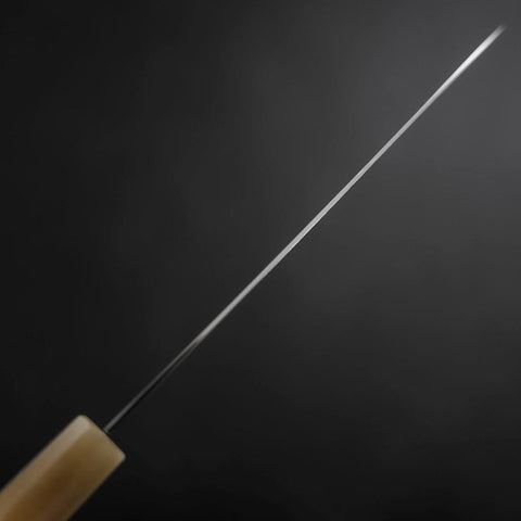 Petty VG-10 Damast Büffelhorn und Ahorn Griff in Hellem Rosa 150mm-[Musashi]-[Japan-Küchenmesser]
