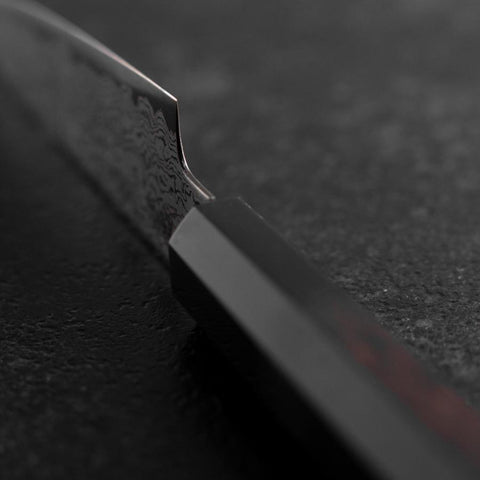 Petty VG-10 Damast Büffelhorn und Ebenholz Griff 100mm-[Musashi]-[Japan-Küchenmesser]