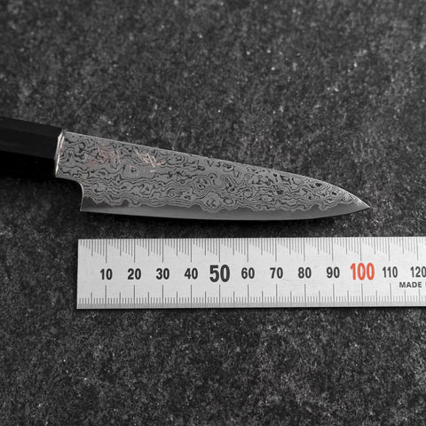 Petty VG-10 Damast Büffelhorn und Ebenholz Griff 100mm-[Musashi]-[Japan-Küchenmesser]
