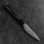 Petty VG-10 Damast Büffelhorn und Ebenholz Griff 105mm-[Musashi]-[Japan-Küchenmesser]