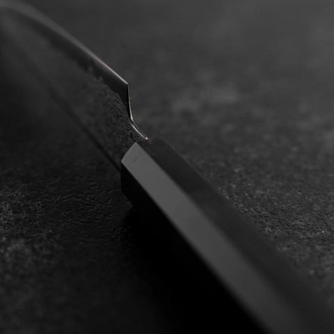 Petty VG-10 Damast Büffelhorn und Ebenholz Griff 120mm-[Musashi]-[Japan-Küchenmesser]
