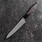 Petty VG-10 Damast Büffelhorn und Ebenholz Griff 150mm-[Musashi]-[Japan-Küchenmesser]