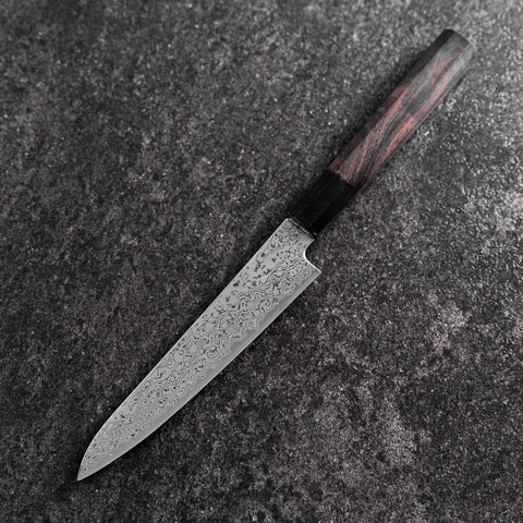 Petty VG-10 Damast Büffelhorn und Ebenholz Griff 150mm-[Musashi]-[Japan-Küchenmesser]