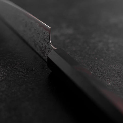 Petty VG-10 Damast Büffelhorn und Ebenholz Griff 150mm-[Musashi]-[Japan-Küchenmesser]