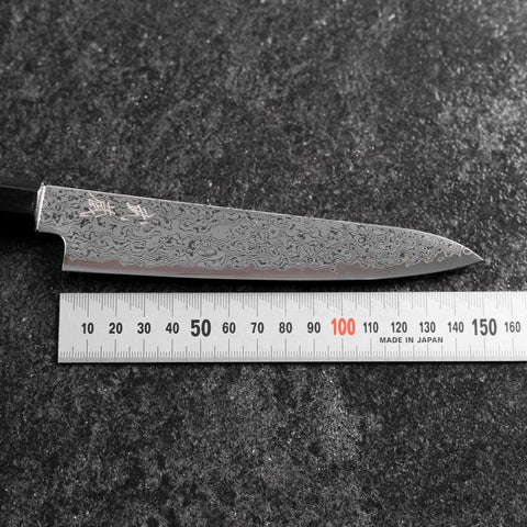 Petty VG-10 Damast Büffelhorn und Ebenholz Griff 150mm-[Musashi]-[Japan-Küchenmesser]