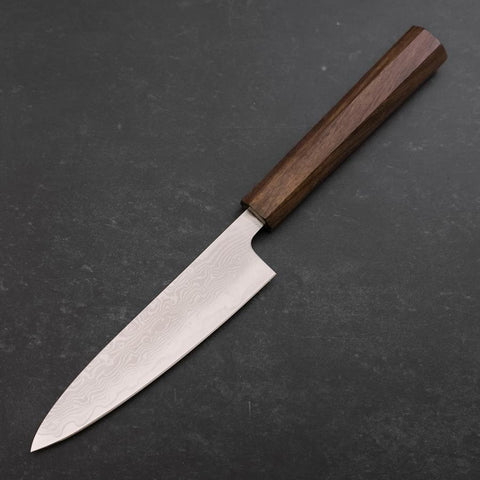 Petty VG-10 Damast Eschenholz Griff 130mm-[Musashi]-[Japan-Küchenmesser]