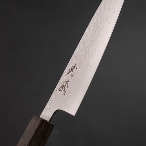 Petty VG-10 Damast Eschenholz Griff 130mm-[Musashi]-[Japan-Küchenmesser]