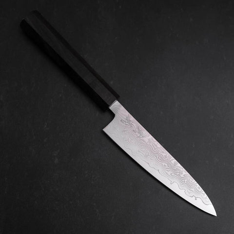 Petty VG-10 Damast Eschenholz-Griff 130mm-[Musashi]-[Japan-Küchenmesser]
