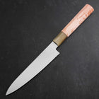 Petty VG-10 Damast Heller Rose Büffelhorn und Ahornholz Griff 150mm-[Musashi]-[Japan-Küchenmesser]