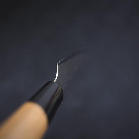 Petty VG-10 Damast Schwarzer Ishime Griff 135mm-[Musashi]-[Japan-Küchenmesser]