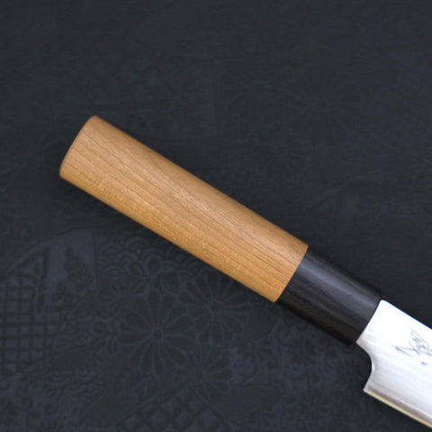 Petty VG-10 Damast Schwarzer Ishime Griff 135mm-[Musashi]-[Japan-Küchenmesser]