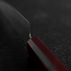 Petty VG-10 Damast Yamanaka Roter Urushi Griff 135mm-[Musashi]-[Japan-Küchenmesser]