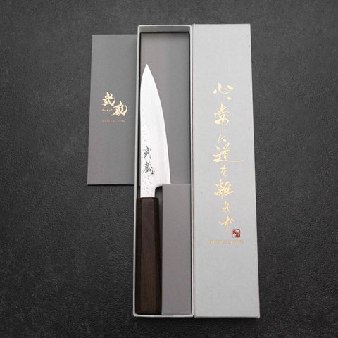 Petty VG-10 Nashiji Wenge Griff 135mm-[Musashi]-[Japan-Küchenmesser]