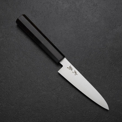 Petty VG-10 Poliert Damast Ebenholz Griff 115mm-[Musashi]-[Japan-Küchenmesser]