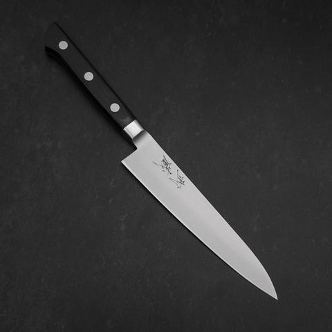 Petty VG-10 Poliert Schwarzer Westlicher Griff 150mm-[Musashi]-[Japan-Küchenmesser]