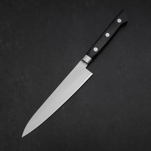 Petty VG-10 Polished Black Western Handle 150mm (5.9”)-[Musashi]-[Japan-Küchenmesser]