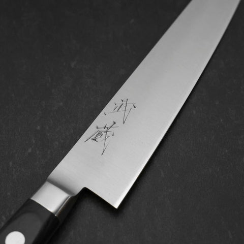 Petty VG-10 Polished Black Western Handle 150mm (5.9”)-[Musashi]-[Japan-Küchenmesser]