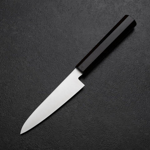 Petty VG-10 Polished Ebony Handle 115mm-[Musashi]-[Japanese-Kitchen-Knives]