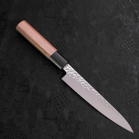 Petty VG-10 Tsuchime Damast Walnussholz Griff 150mm-[Musashi]-[Japan-Küchenmesser]