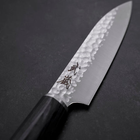 Petty VG-10 Tsuchime Runder Lila Griff 120mm-[Musashi]-[Japan-Küchenmesser]
