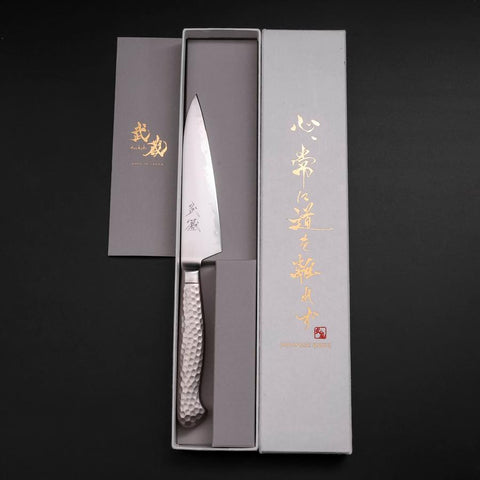 Petty VG-5 Damast Westlicher Griff 120mm-[Musashi]-[Japan-Küchenmesser]