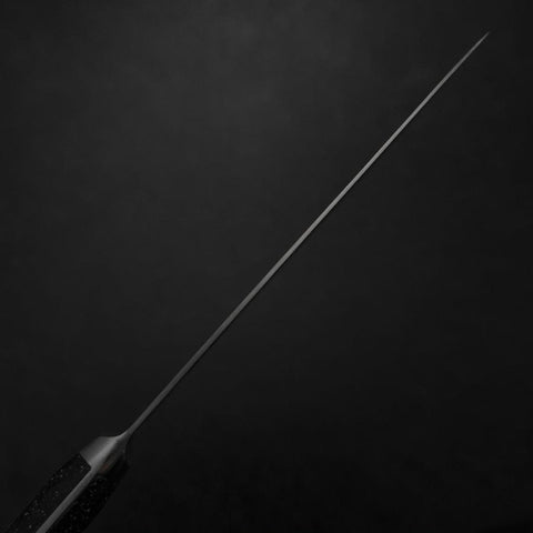 Petty VG-5 Tsuchime Schwarzer Marmor Griff 150mm-[Musashi]-[Japan-Küchenmesser]