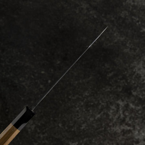 Petty White Steel #1 Kurouchi Buffalo Walnut Handle 130mm (5.1”)-[Musashi]-[Japan-Küchenmesser]
