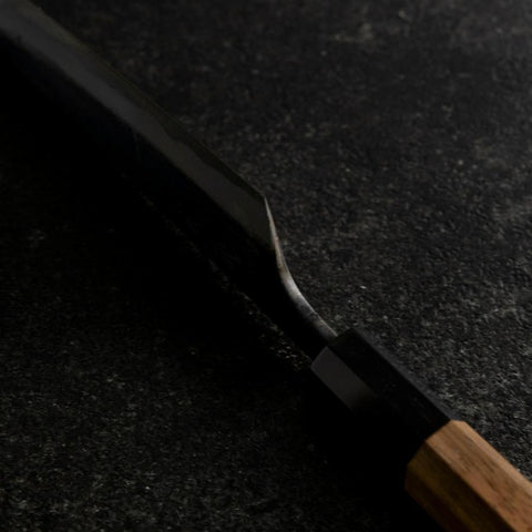 Petty White Steel #1 Kurouchi Buffalo Walnut Handle 130mm (5.1”)-[Musashi]-[Japan-Küchenmesser]