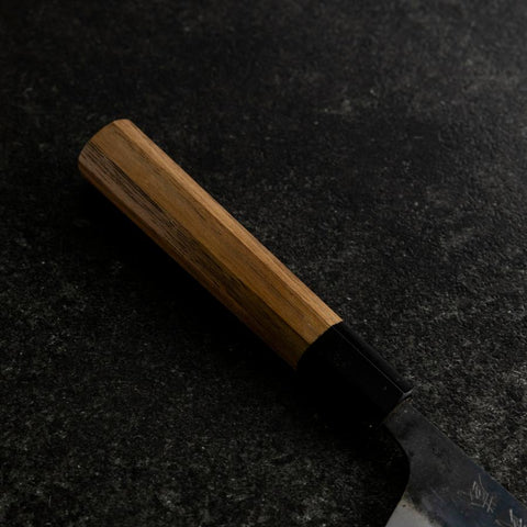 Petty White Steel #1 Kurouchi Buffalo Walnut Handle 130mm (5.1”)-[Musashi]-[Japan-Küchenmesser]