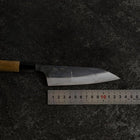 Petty White Steel #1 Kurouchi Buffalo Walnut Handle 130mm (5.1”)-[Musashi]-[Japan-Küchenmesser]