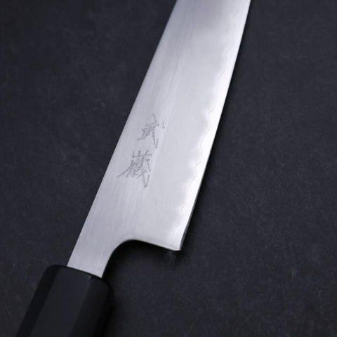 Petty White Steel #1 Poliert Büffelhorn und Magnolienholz Griff 150mm-[Musashi]-[Japan-Küchenmesser]