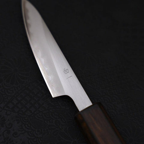 Petty White Steel #1, Poliert Sumi Urushi Griff, 80mm-[Musashi]-[Japan-Küchenmesser]