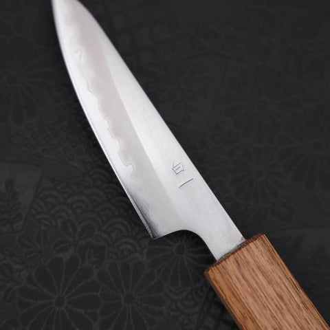 Petty White Steel #1, Poliert Yaki Urushi Griff, 80mm-[Musashi]-[Japan-Küchenmesser]