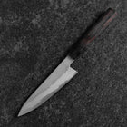 Petty White Steel #1 Tsuchime Büffelhorn und Ebenholz Griff 135mm-[Musashi]-[Japan-Küchenmesser]