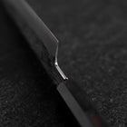 Petty White Steel #1 Tsuchime Büffelhorn und Ebenholz Griff 135mm-[Musashi]-[Japan-Küchenmesser]