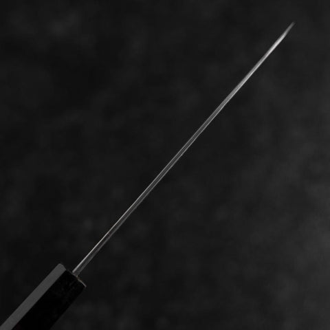 Petty White Steel #1 Tsuchime Büffelhorn und Ebenholz Griff 135mm-[Musashi]-[Japan-Küchenmesser]