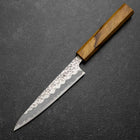 Petty White Steel #1 Tsuchime Eichenholz Griff 140mm-[Musashi]-[Japan-Küchenmesser]